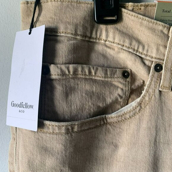 Goodfellow & Co Mens Slim Total Flex Jeans 40W X 30L Beige - Picture 2 of 12